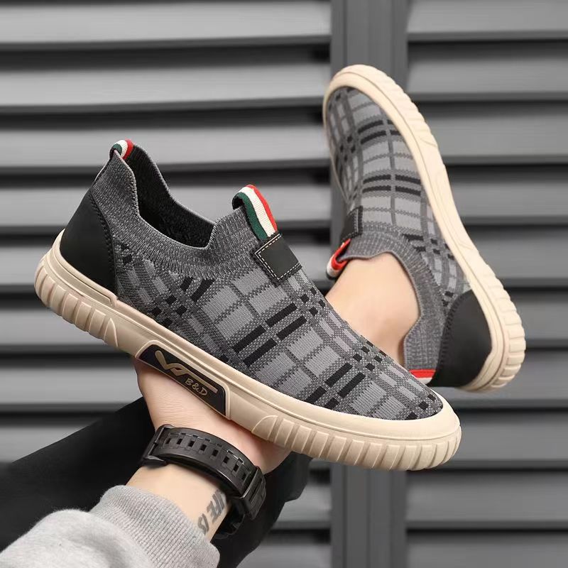Men'S Shoes Casual Sneakers - Men's Slip-On Socks Shoes Breathable Comfortable