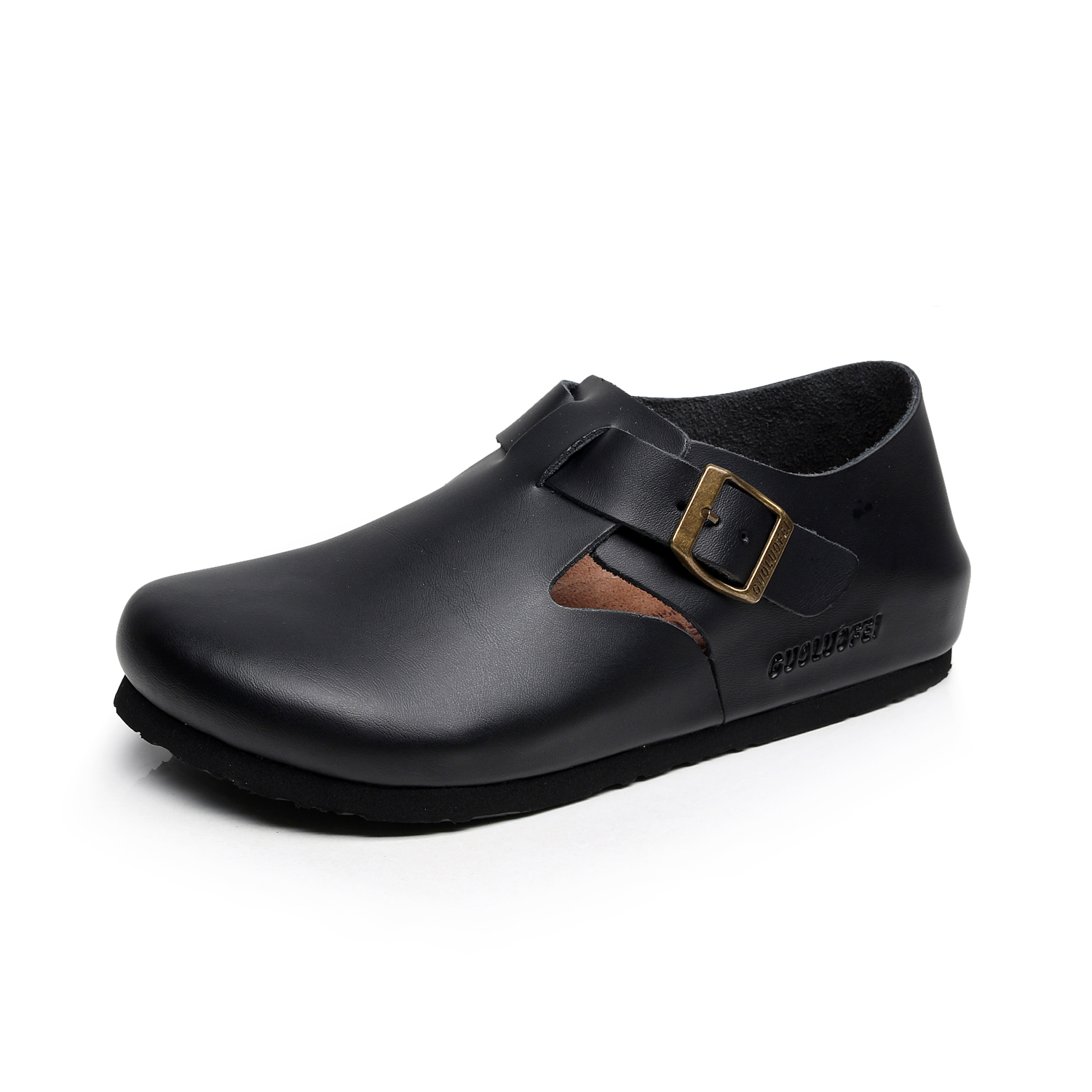 Boat Shoe Leather - Comfortable Women's Cork Shoes Low Heels