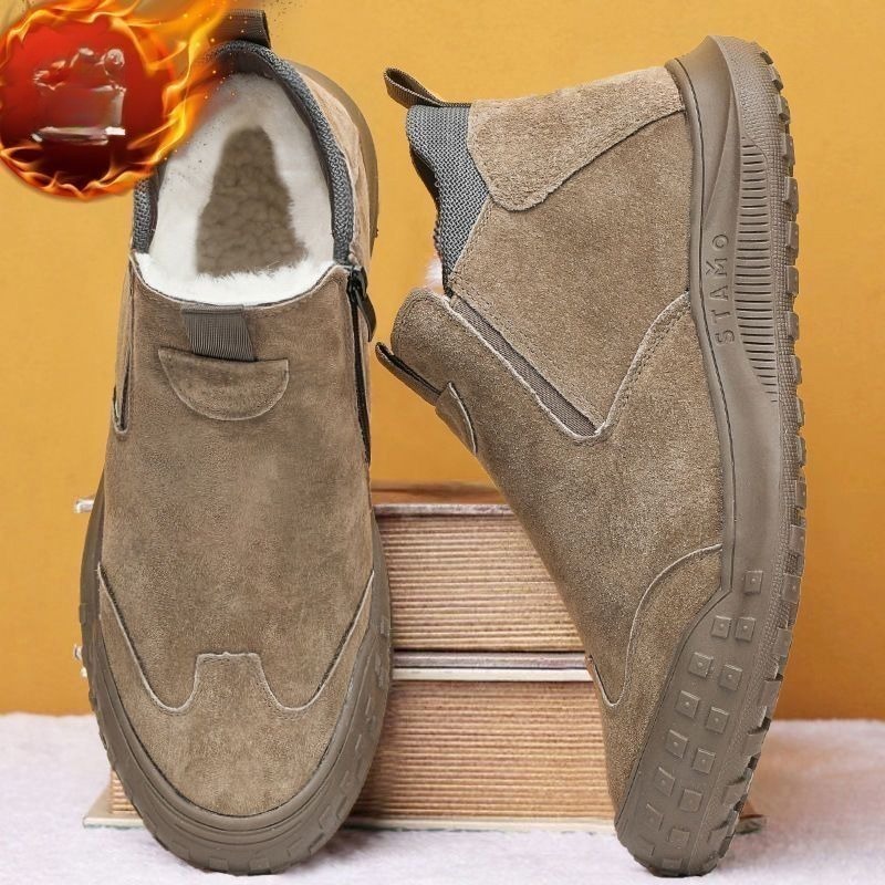 Winter Men's Shoes Plush Warm  - Men'S Shoes Loafers Casual recension och pris