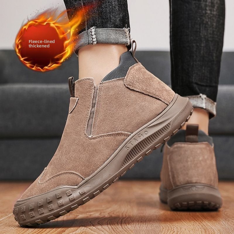 Winter Men's Shoes Plush Warm  - Men'S Shoes Loafers Casual recension och pris