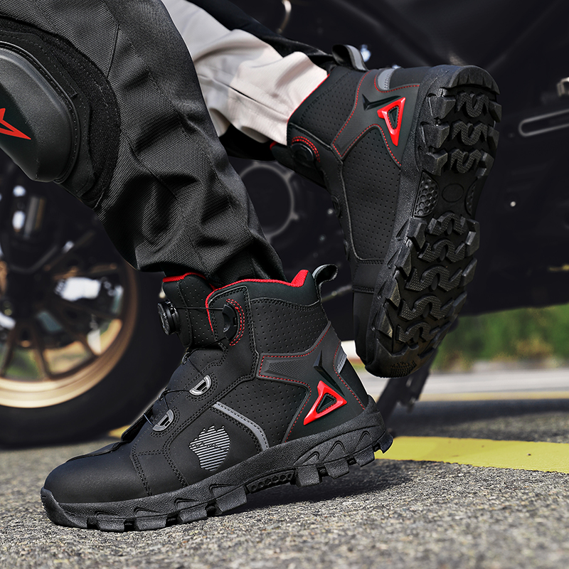 Professional Men's Motorcycle  - Boat Shoe Leather recension och pris