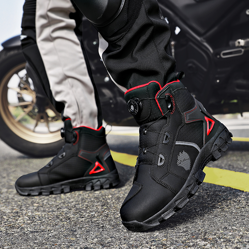 Professional Men's Motorcycle  - Boat Shoe Leather recension och pris