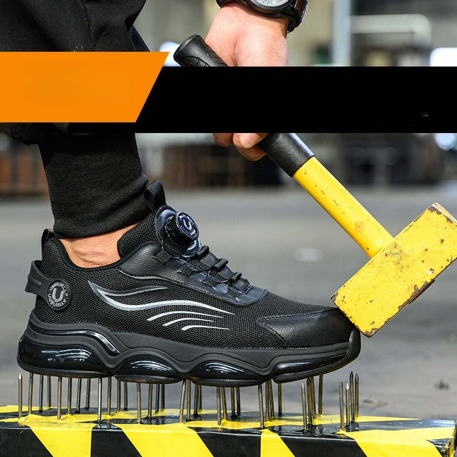 Mens Steel Toe Safety Work Boo - Boat Shoe Leather recension och pris