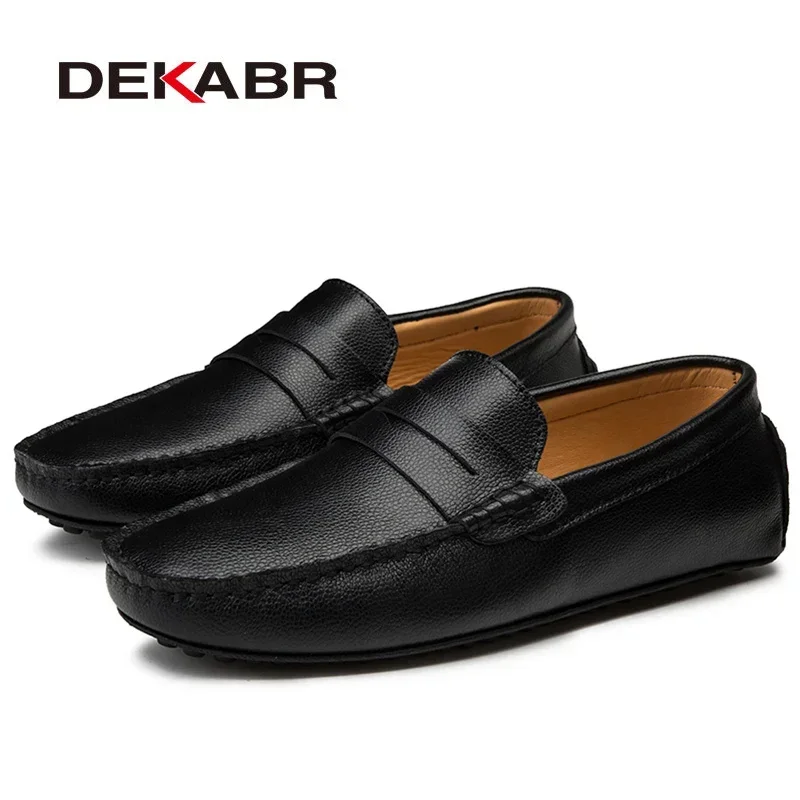 DEKABR Big Size 38~49 Men Loaf - Boat Shoe Leather recension och pris