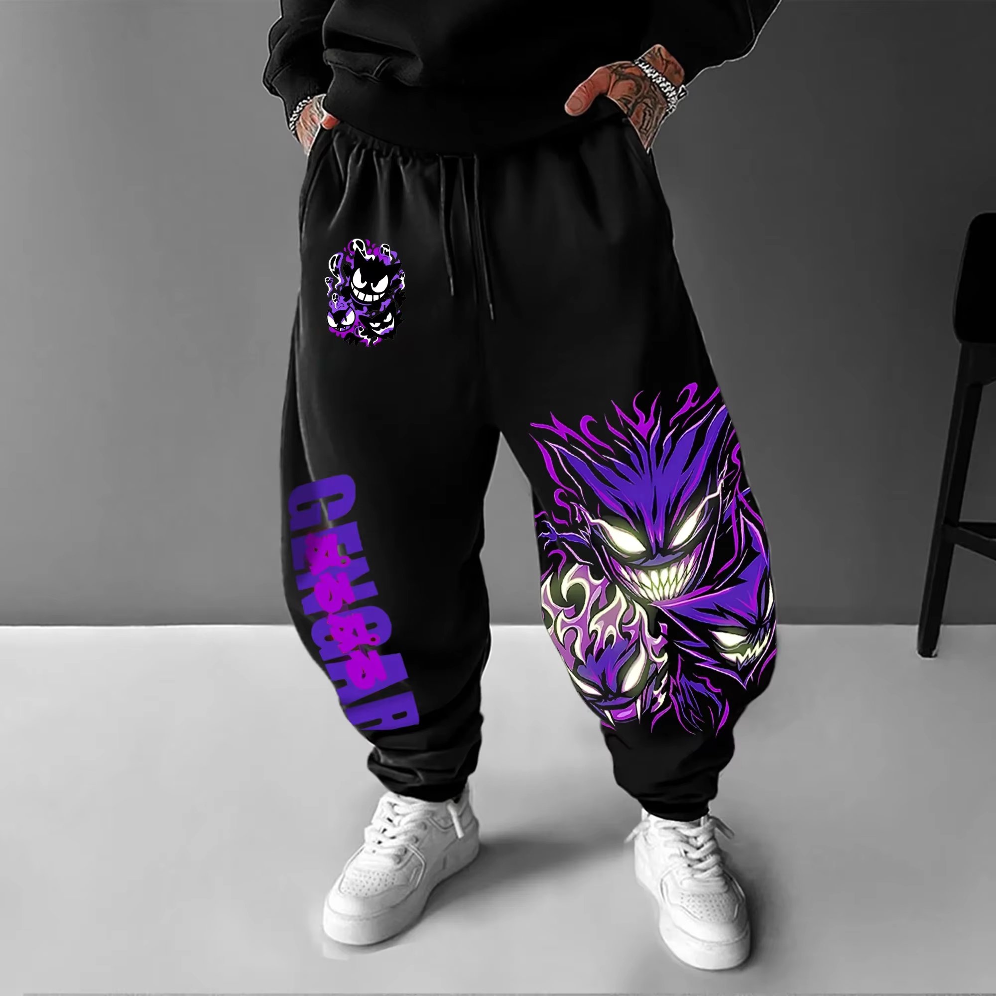 Y2K 2026 Pokemon Gengar Cotton - Men Shoes Joggers recension och pris