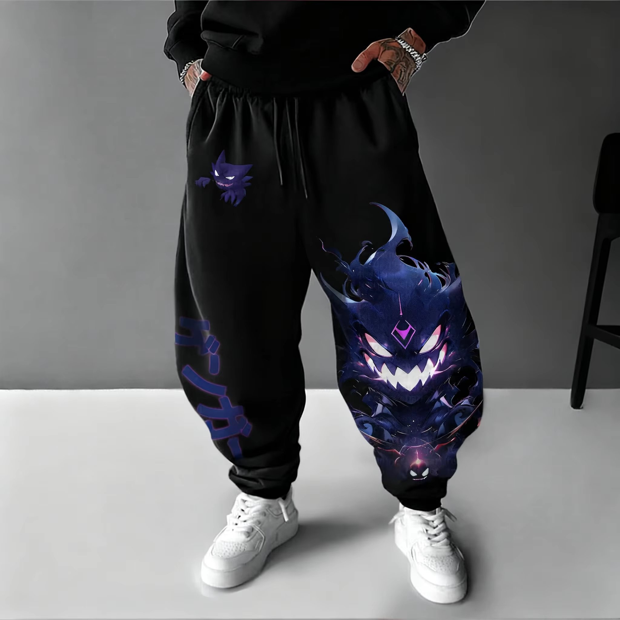 Y2K 2026 Pokemon Gengar Cotton - Men Shoes Joggers recension och pris
