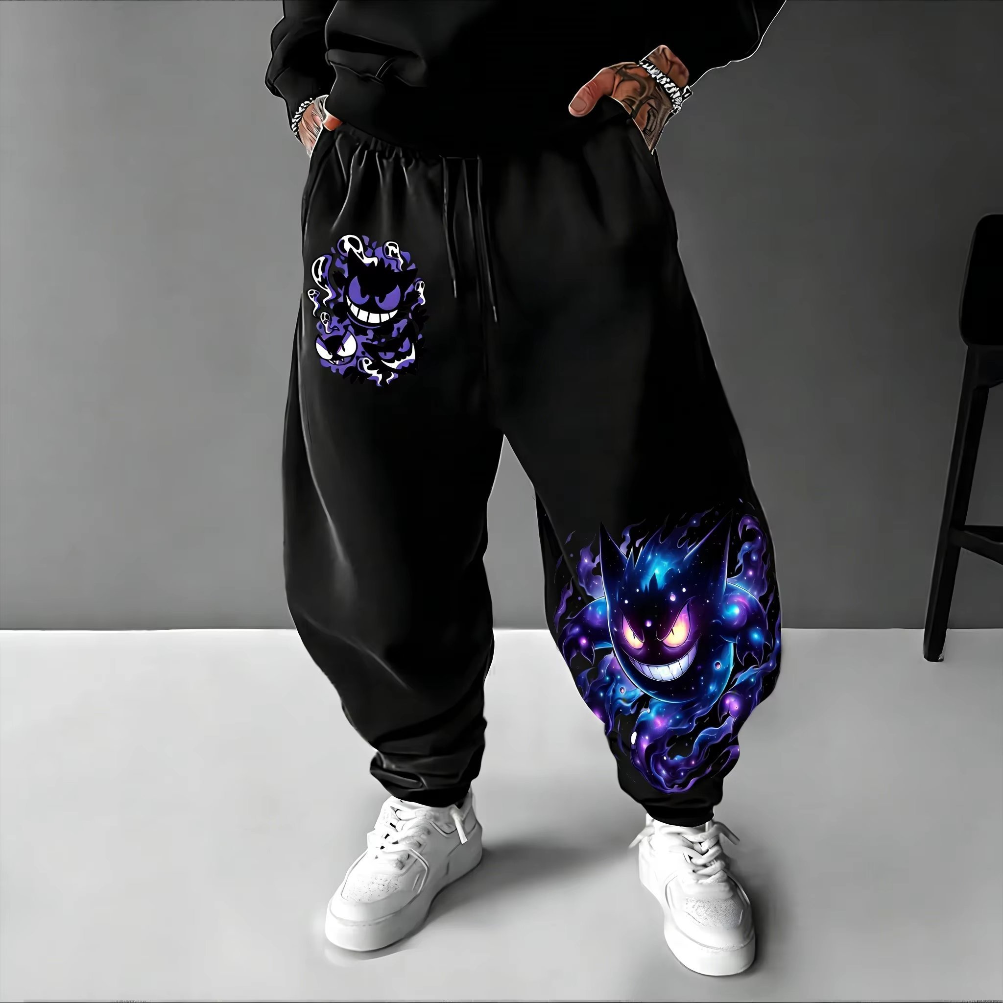 Y2K 2026 Pokemon Gengar Cotton - Men Shoes Joggers recension och pris
