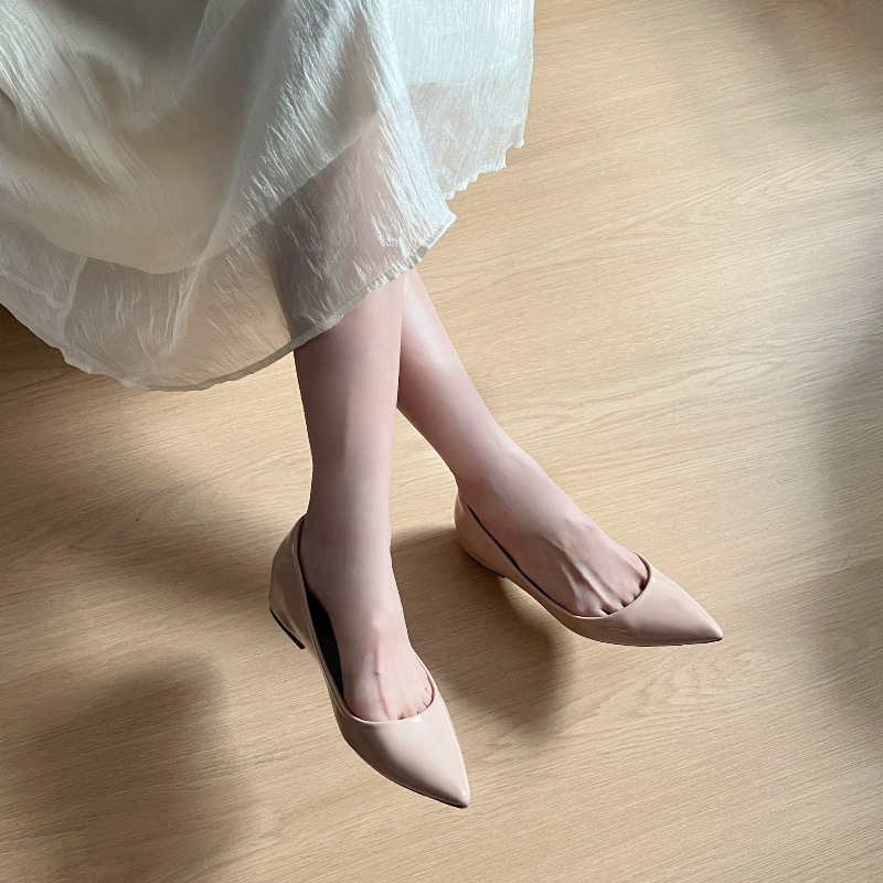 Fashionable Women Flats Pointe - Boat Shoe Leather recension och pris