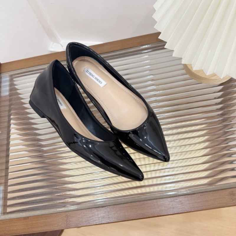 Fashionable Women Flats Pointe - Boat Shoe Leather recension och pris