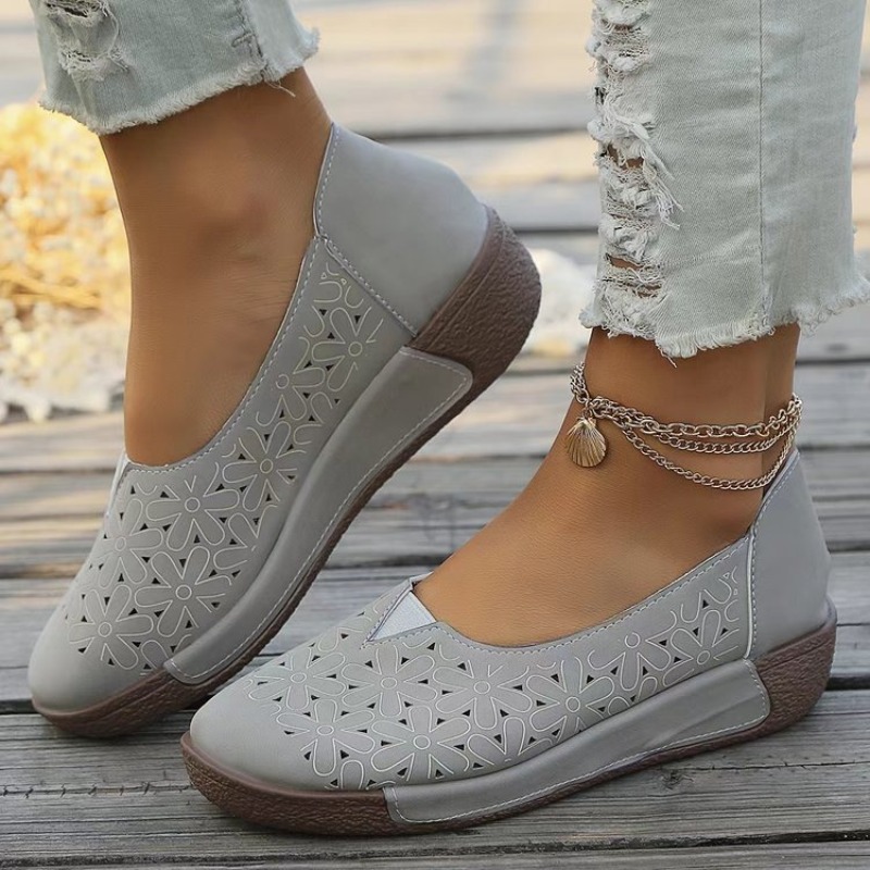 Spring Autumn Women Flats Plat - Boat Shoe Leather recension och pris