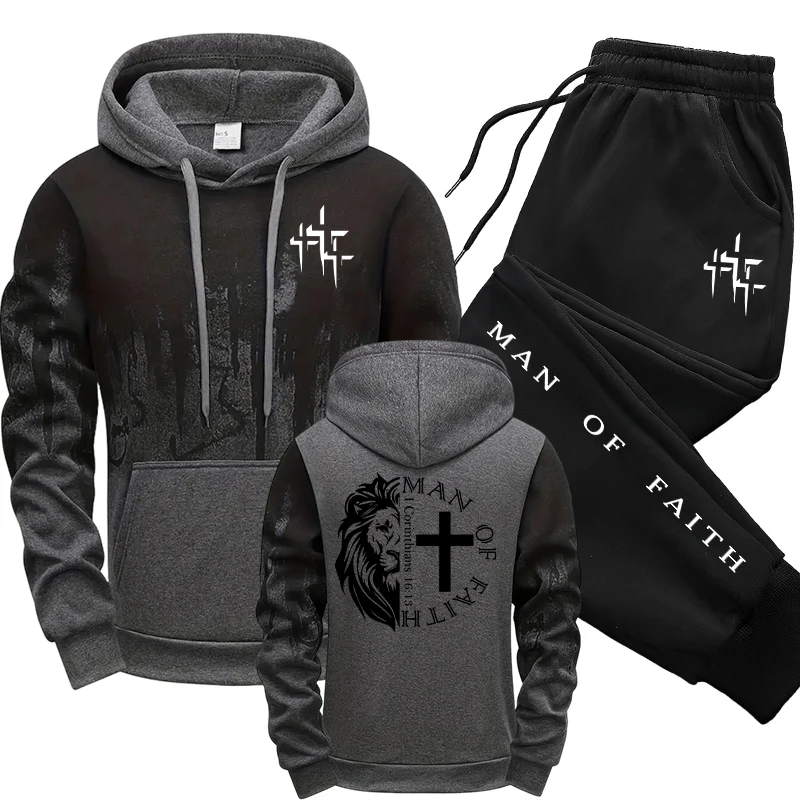 Man of Faith Pattern Men's Set - Men Shoes Joggers recension och pris