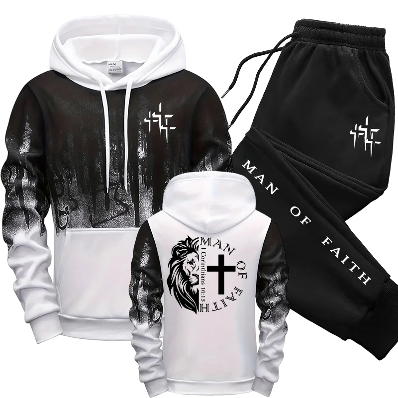 Man of Faith Pattern Men's Set - Men Shoes Joggers recension och pris