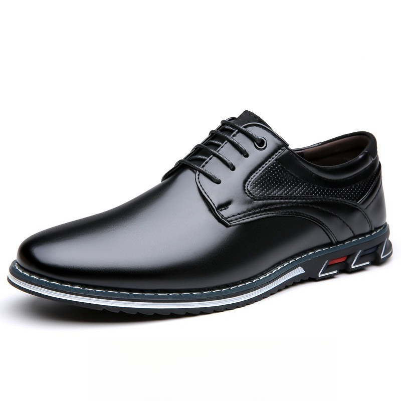 New Men's PU Leather Derby Sho - Boat Shoe Leather recension och pris