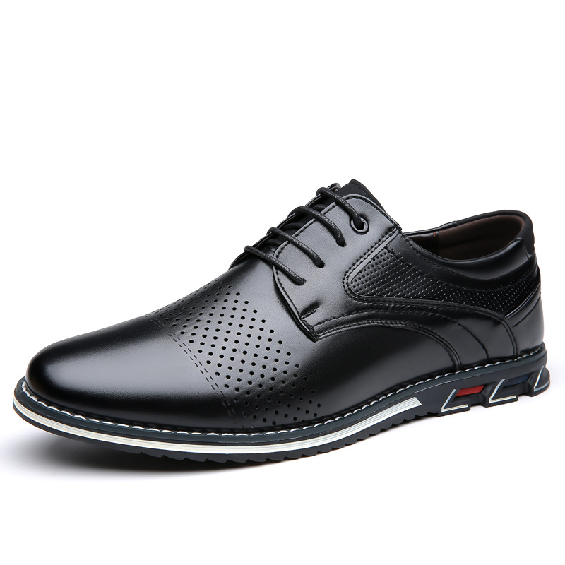 New Men's PU Leather Derby Sho - Boat Shoe Leather recension och pris